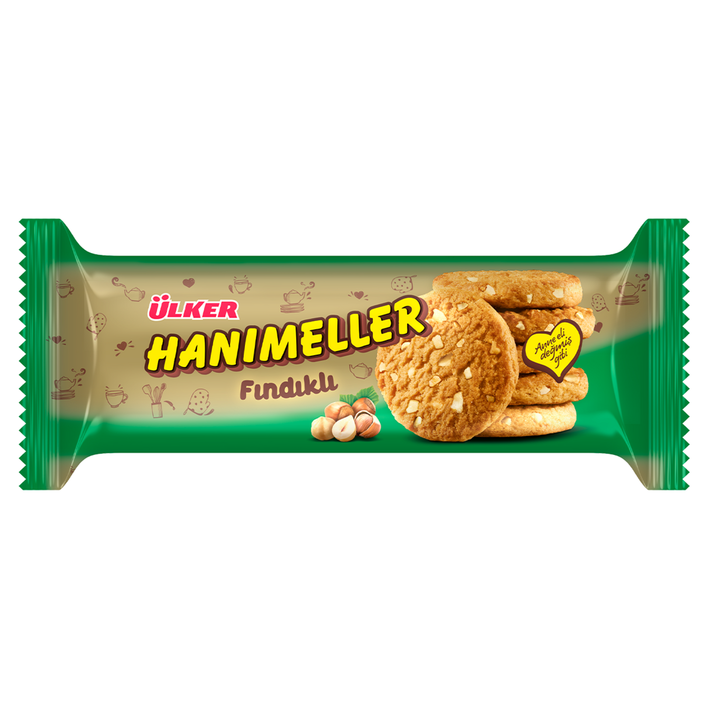 Ulker Hanimeller Hazelnut Biscuits - 3x82 Grams