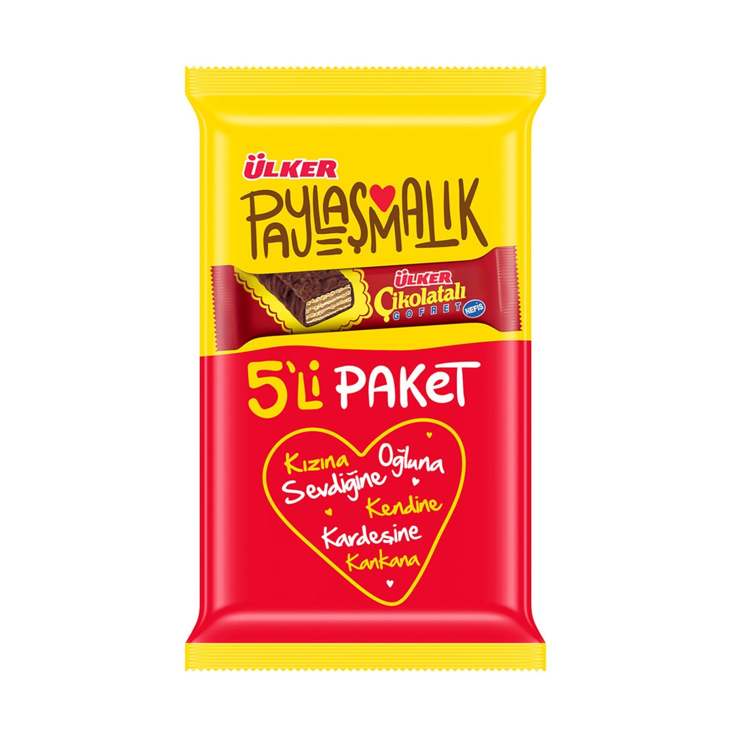 Ulker Chocolate Wafer - 5x36 Grams