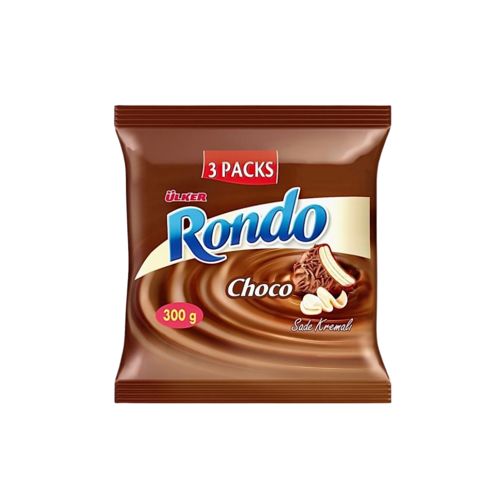 Ulker Rondo Chocolate Vanilla Biscuits - 3x100 gr