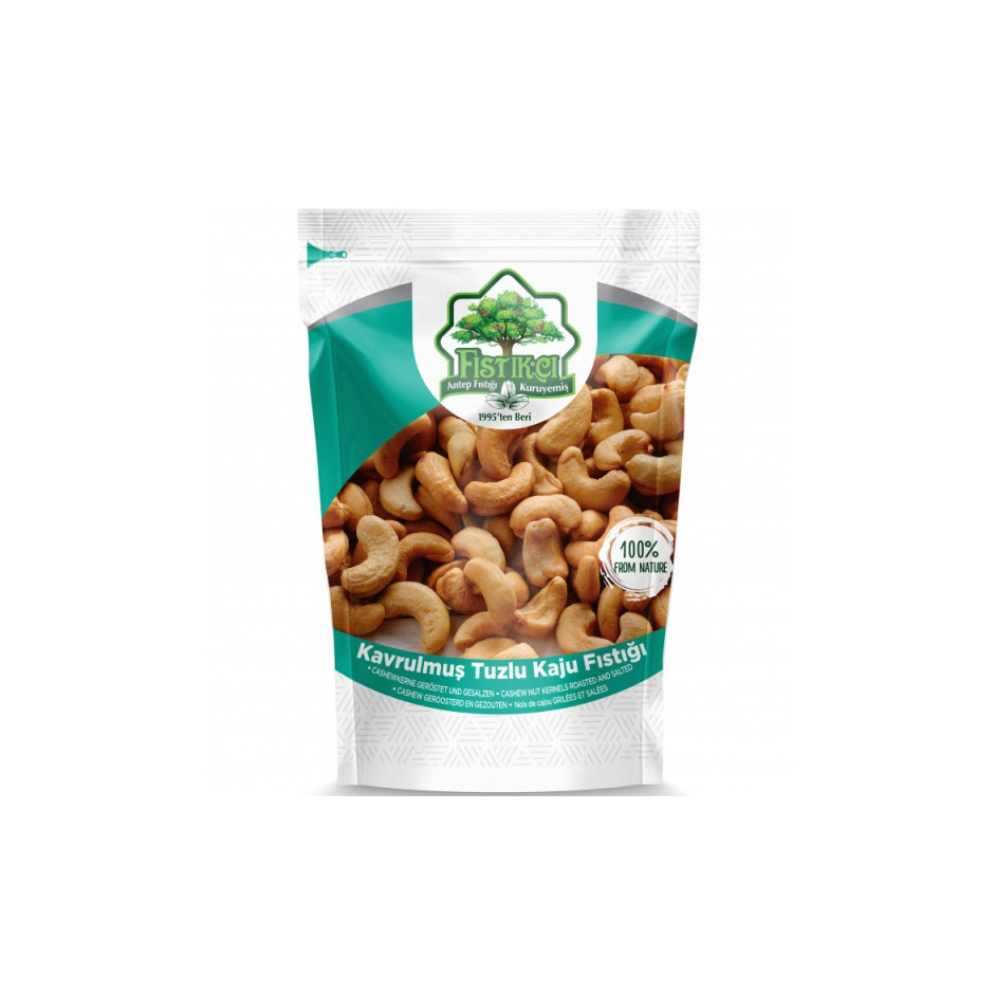 Geröstete und gesalzene Cashewnüsse mit Pistazien - 150 gr