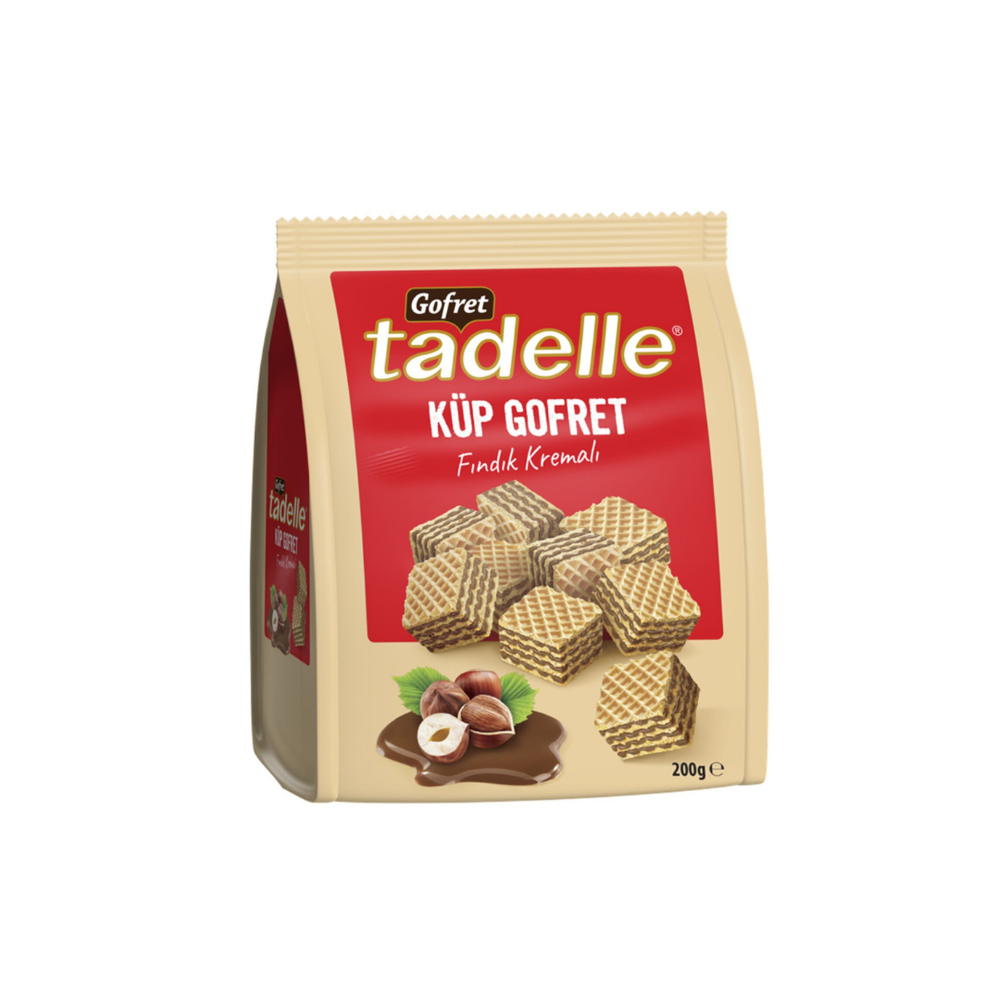 Tadelle Hazelnut Cream Cube Wafer - 200 Grams