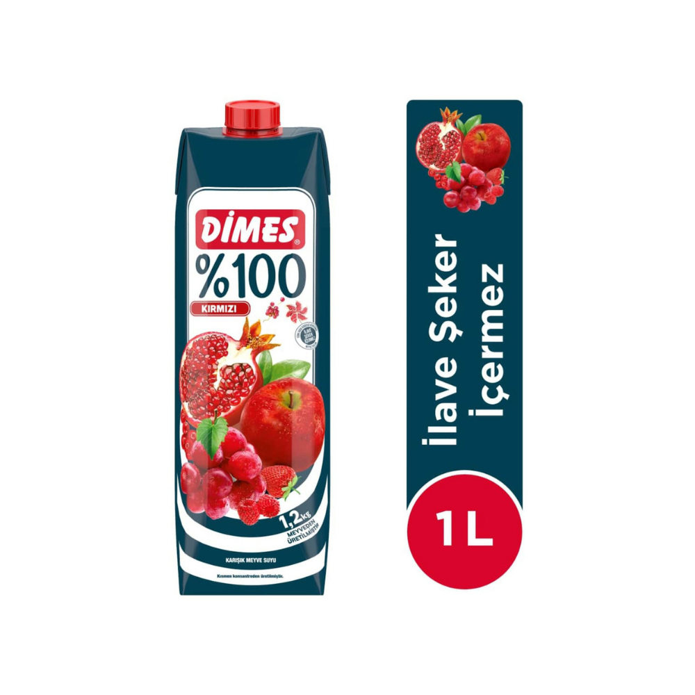 Dimes gemischter roter Fruchtsaft – 1 Liter