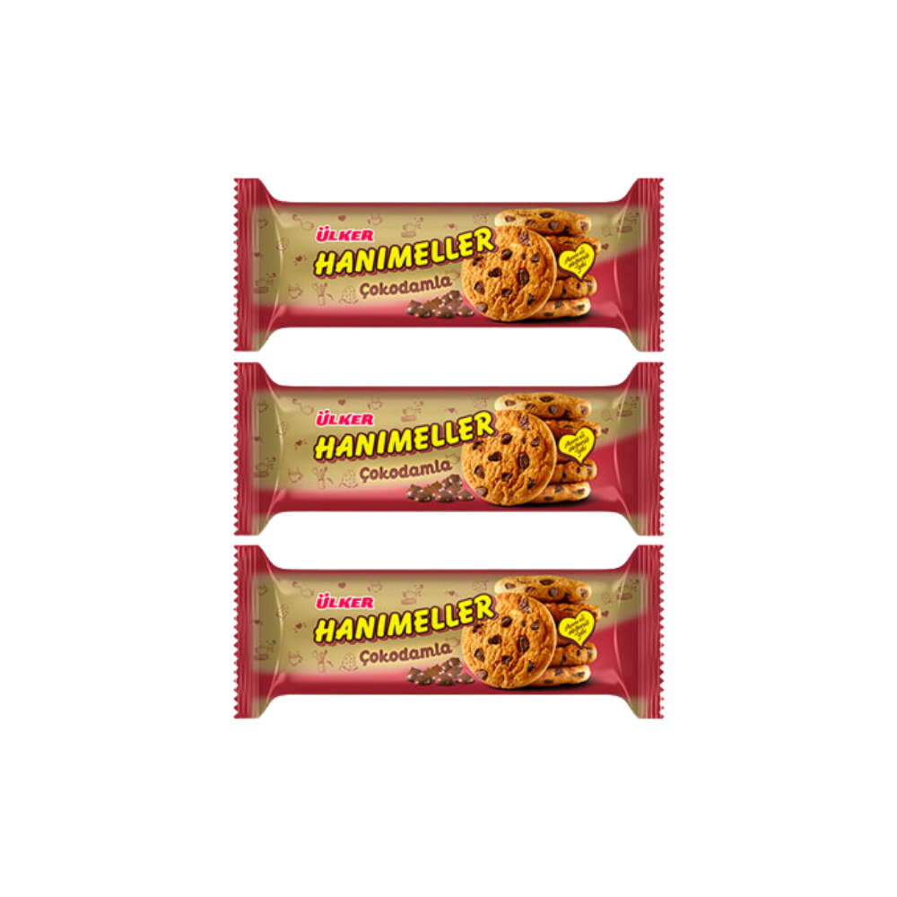 Ulker Hanimeller Cokodamla Biscuits - 3x82 gr