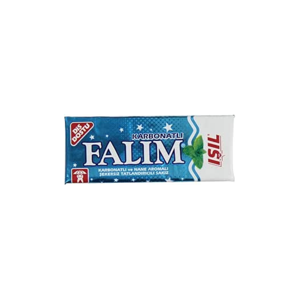 Falim Sugar Free Gum with Carbonated and Mint Flavor - 8 Grams