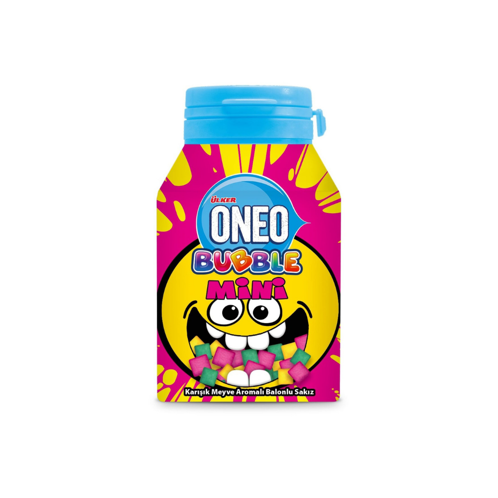 Ulker Oneo Bubble Mini Tutti Frutti Sugar Gum - 50 gr