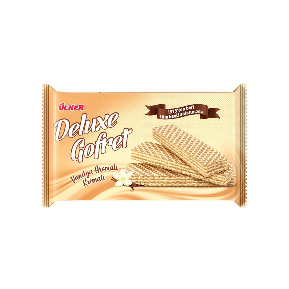 Ulker Deluxe Vanilla Wafer - 220 gr