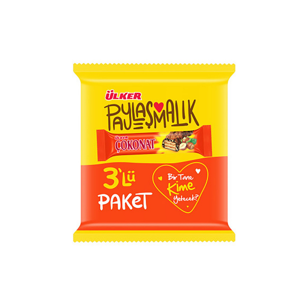 Ulker Cokonat Chocolate Coated Wafer - 3x33 gr