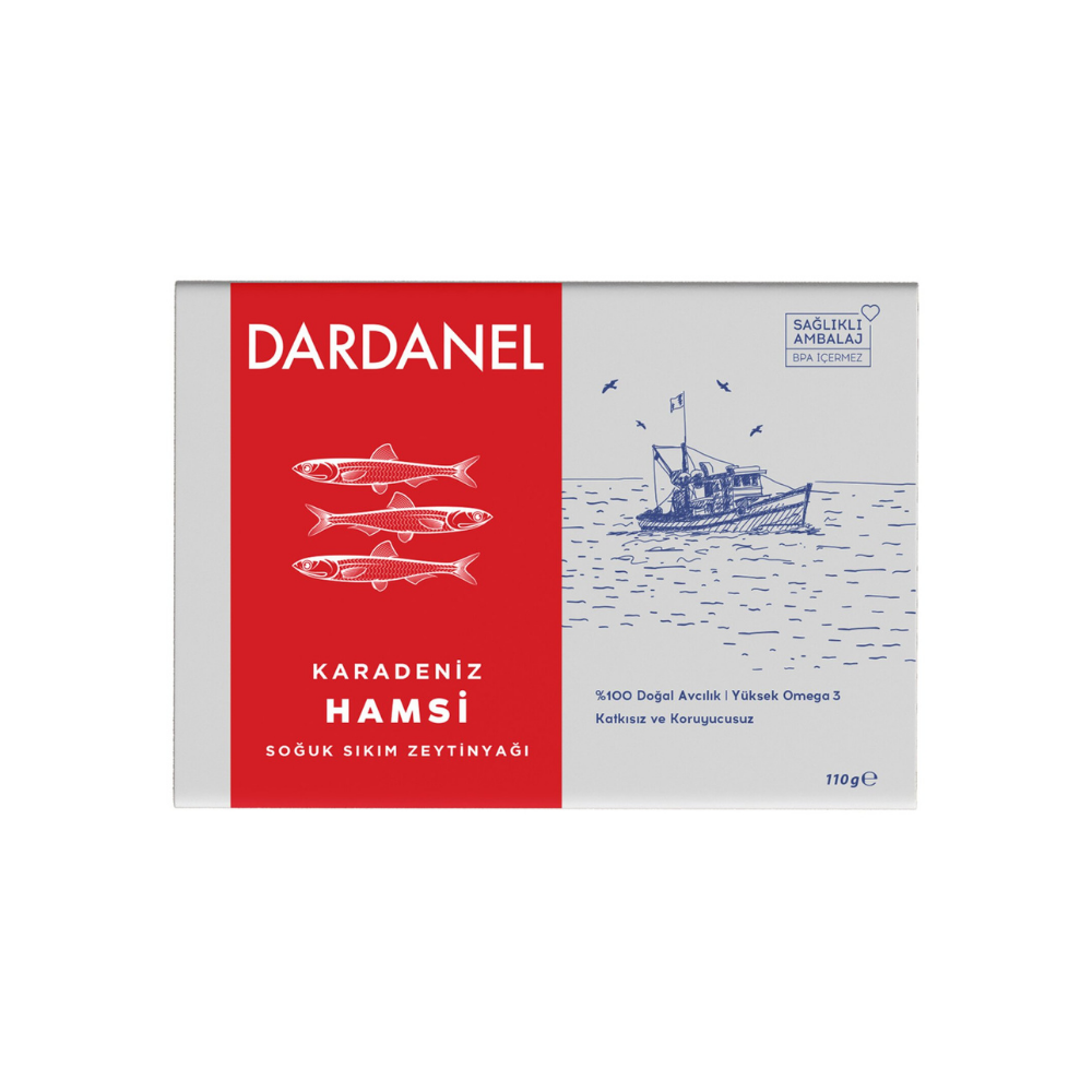 Dardanel Olive Oil Anchovy - 110 gr