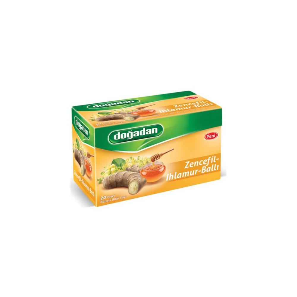 Doğadan Honey Ginger Herbal Tea - Pack of 20