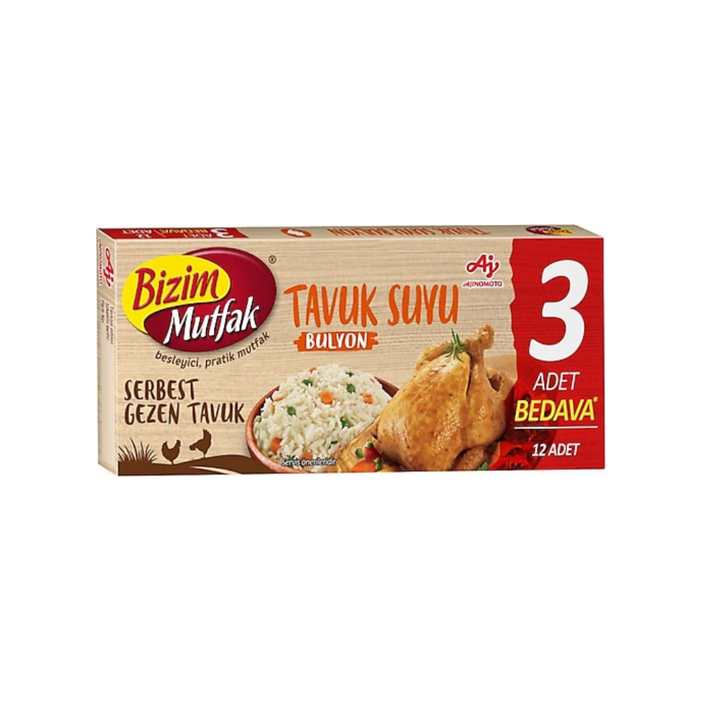 Ülker Bizim Chicken Broth Bouillon 12-pack - 120 gr