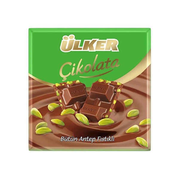 Ulker Pistachio Square Chocolate - 65 Grams