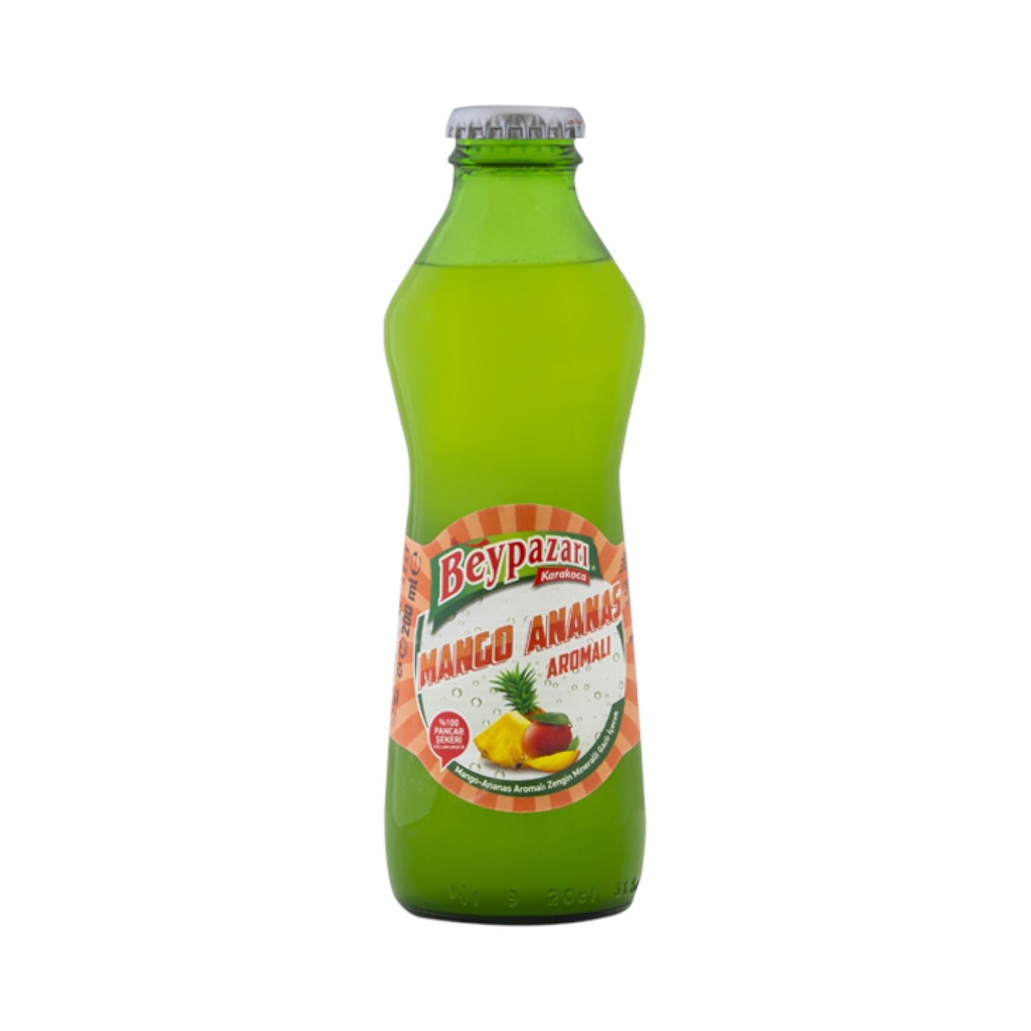 Beypazarı Maden Suyu - Aromalı Cam Şişe 0,2 L (Mango - Ananas)