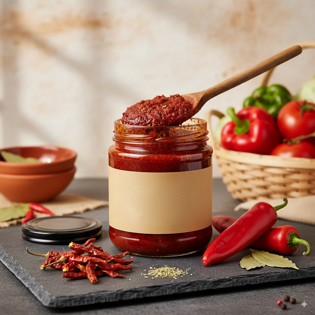 Acı Biber Salçası El Yapımı 1 Kg