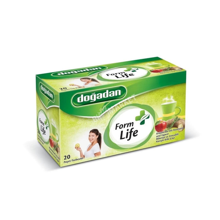 Doğadan Form Life Rosemary Ginger Herbal Tea - Pack of 20