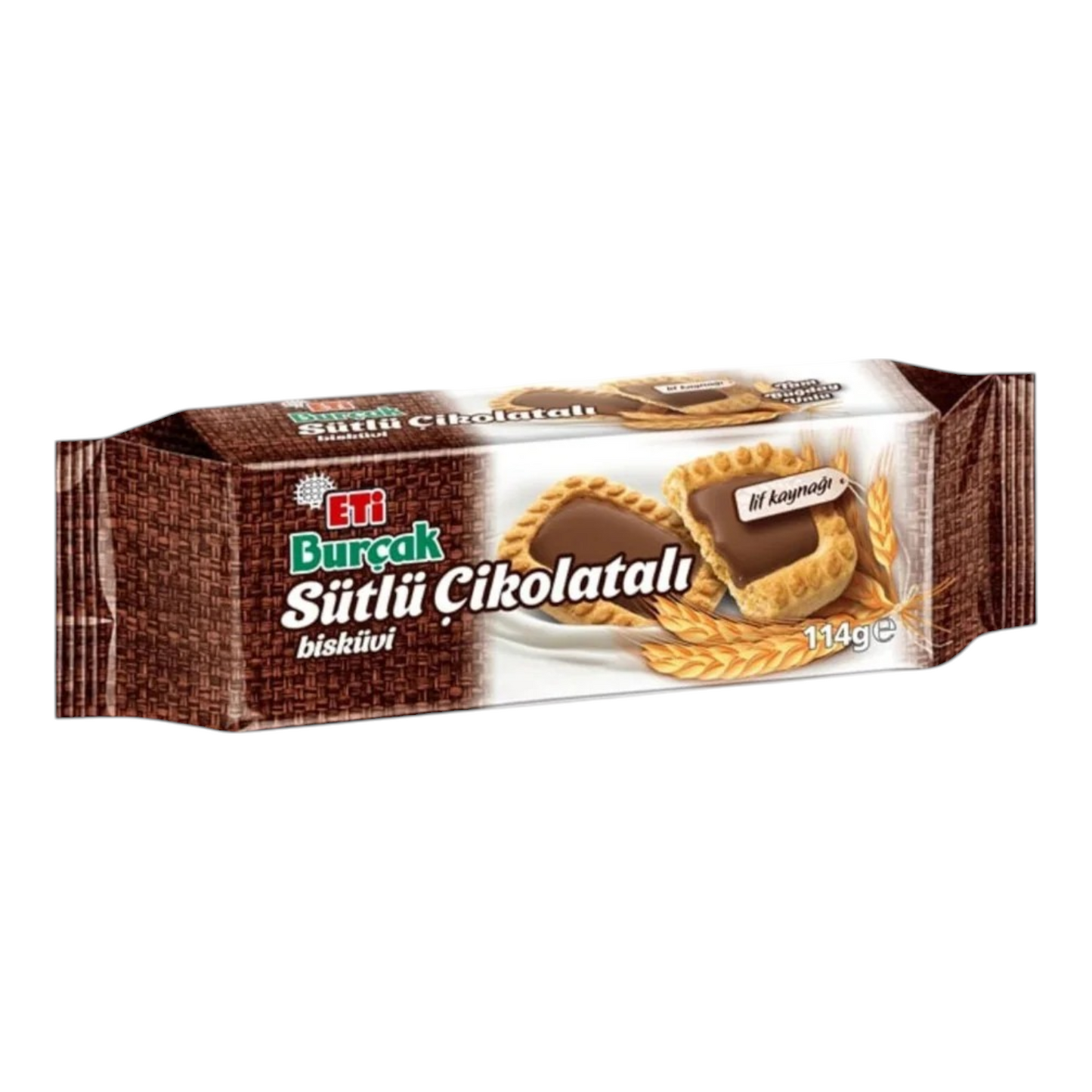 Eti Burçak Sütlü Çikolatalı Bisküvi 114 g
