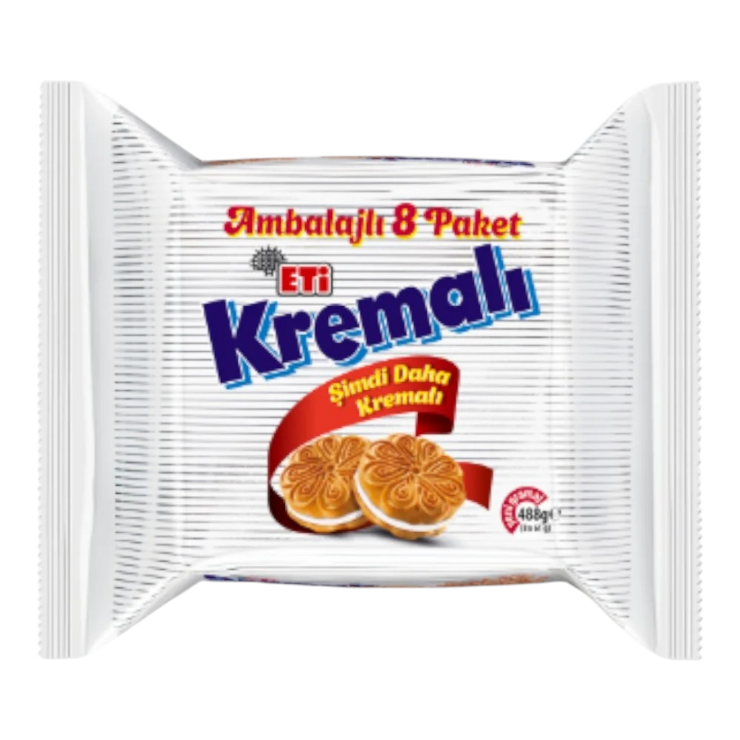 Eti Kremalı Bisküvi 8li 488 g