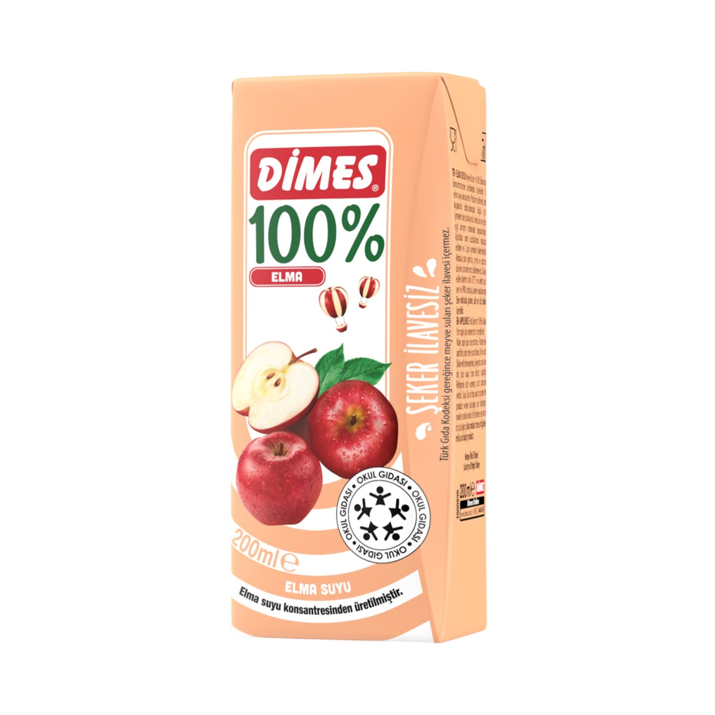Dimes Premium %100 Elma Suyu 200 Ml