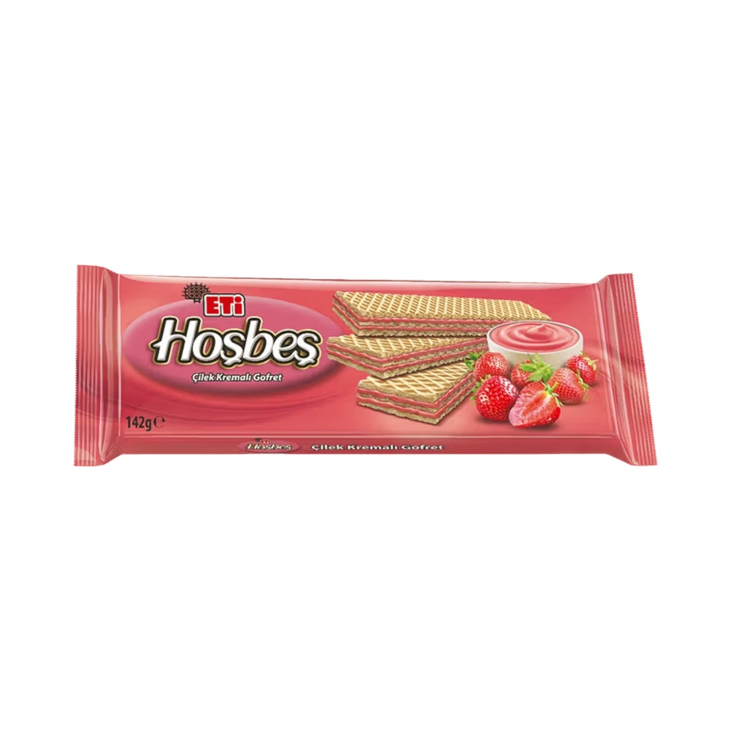 Eti Hoşbeş Çilek Kremalı Gofret 142 g