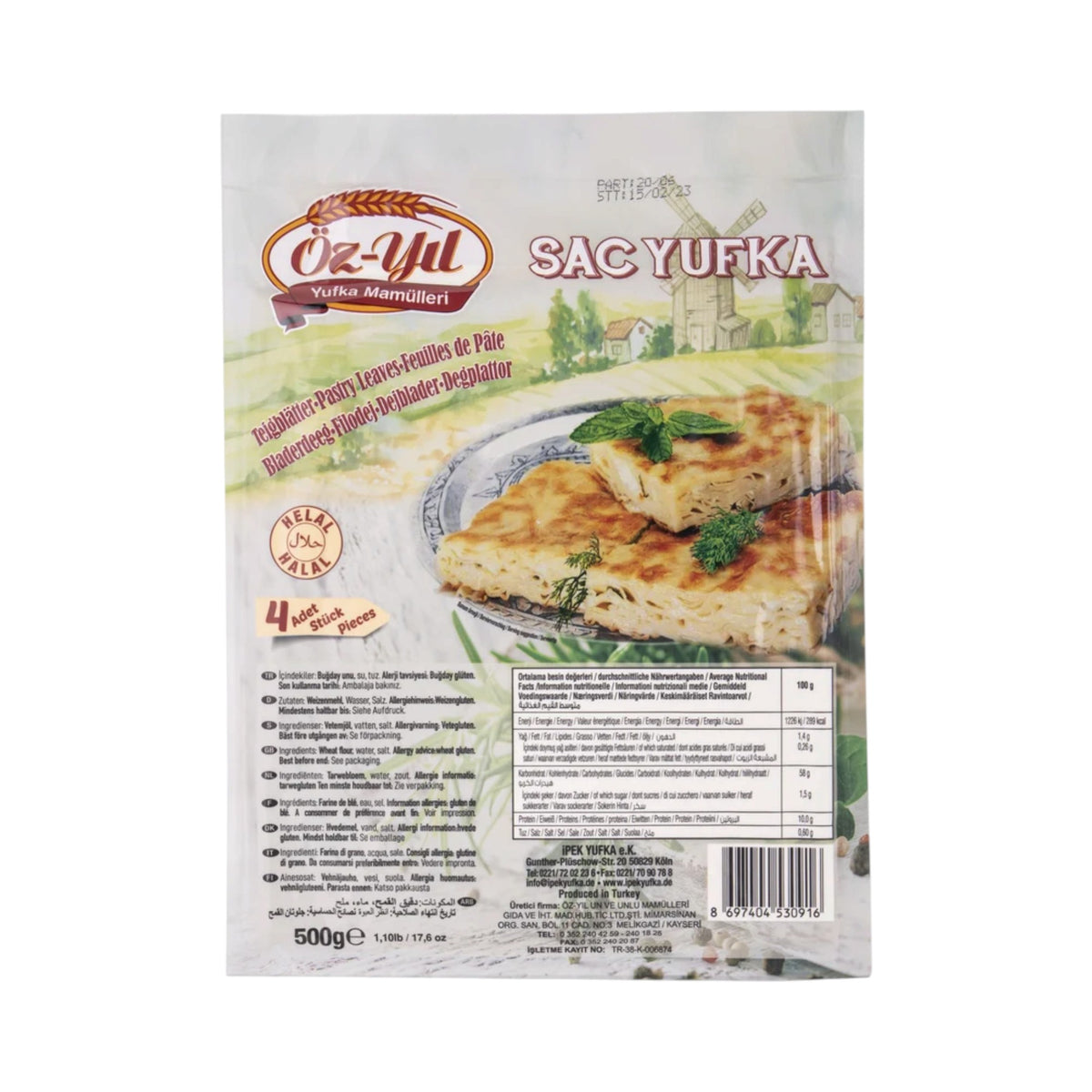 Özyıl Saç Yufka 500 g