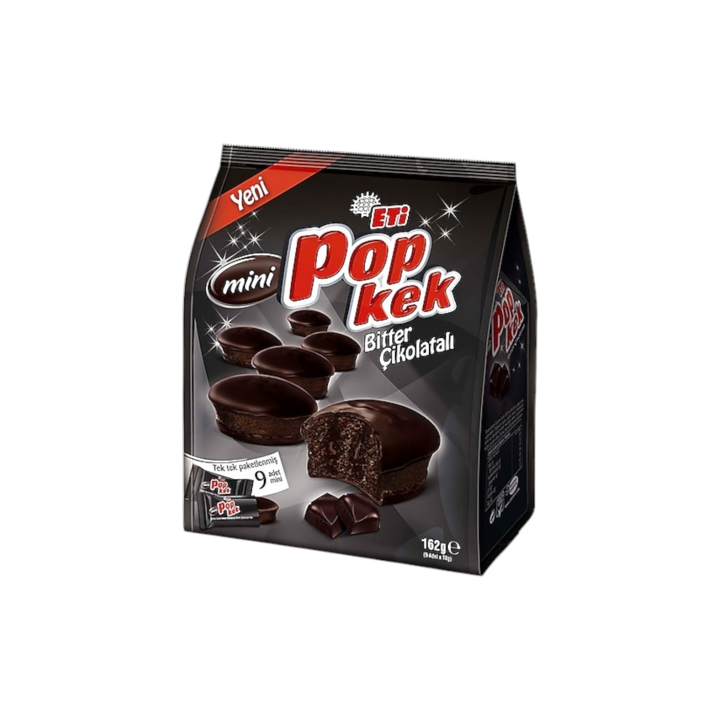 Eti Popkek Mini Bitter Çikolatalı 144 g