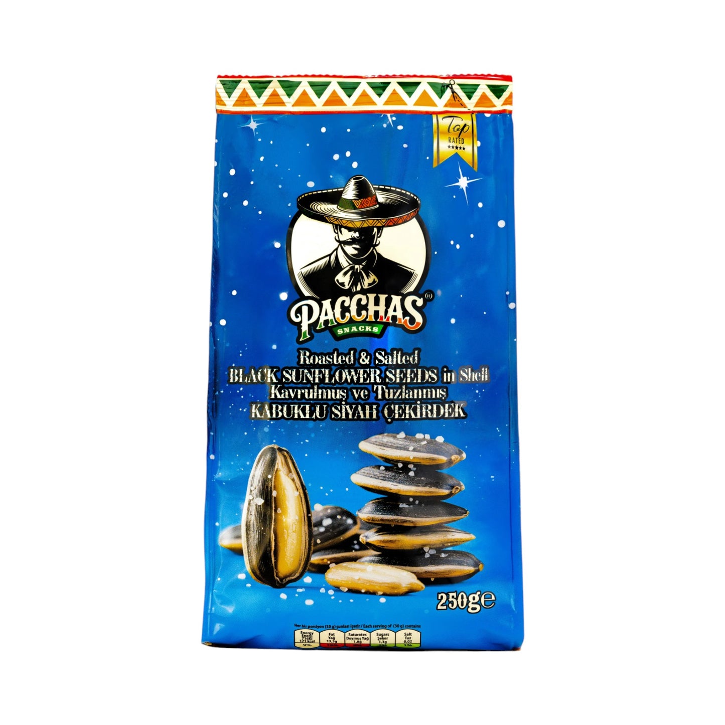 Pacchas Kabuklu Sİyah Çekirdek Bol Tuzlu 250 g