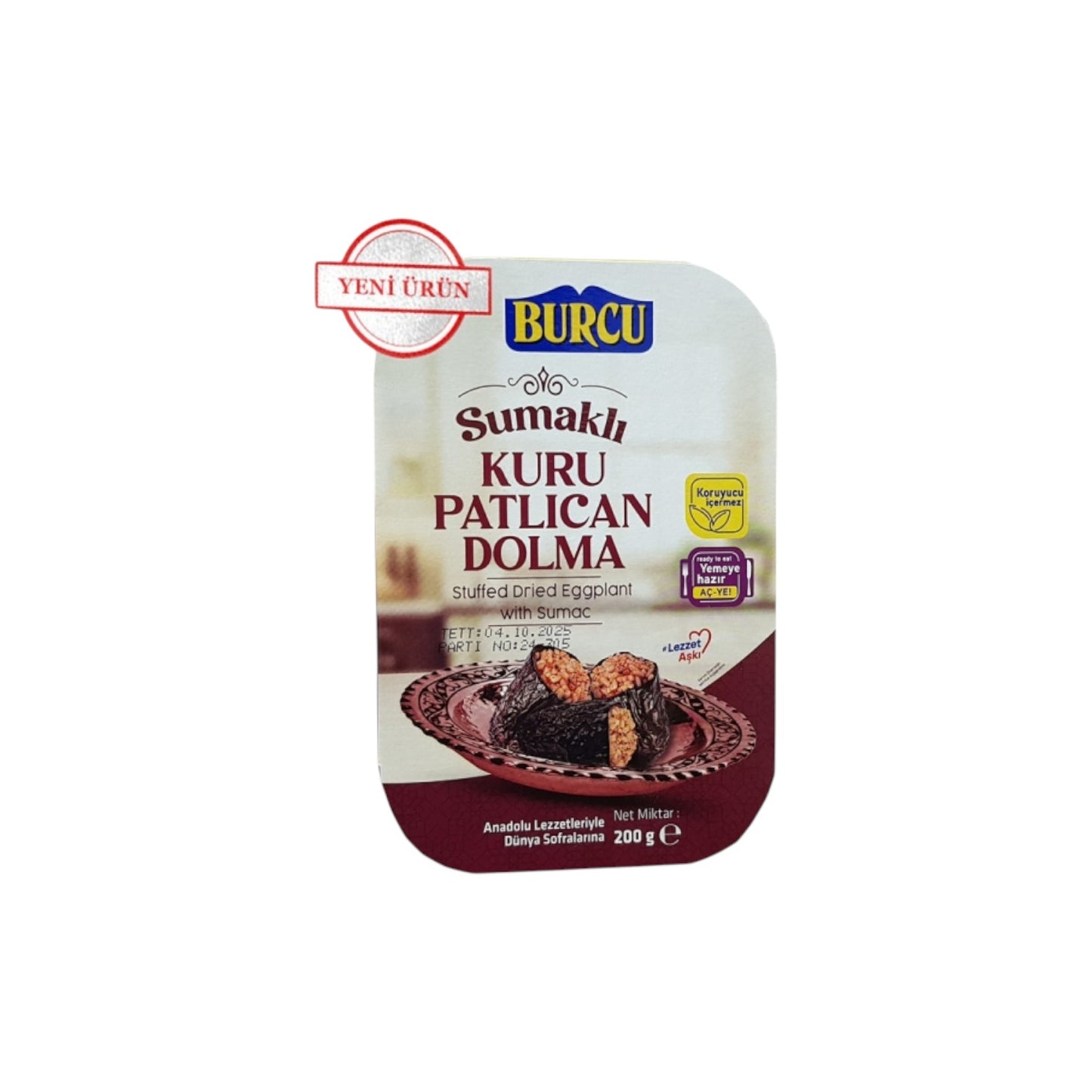 Burcu Sumaklı Kuru Patlıcan Dolma 200 g