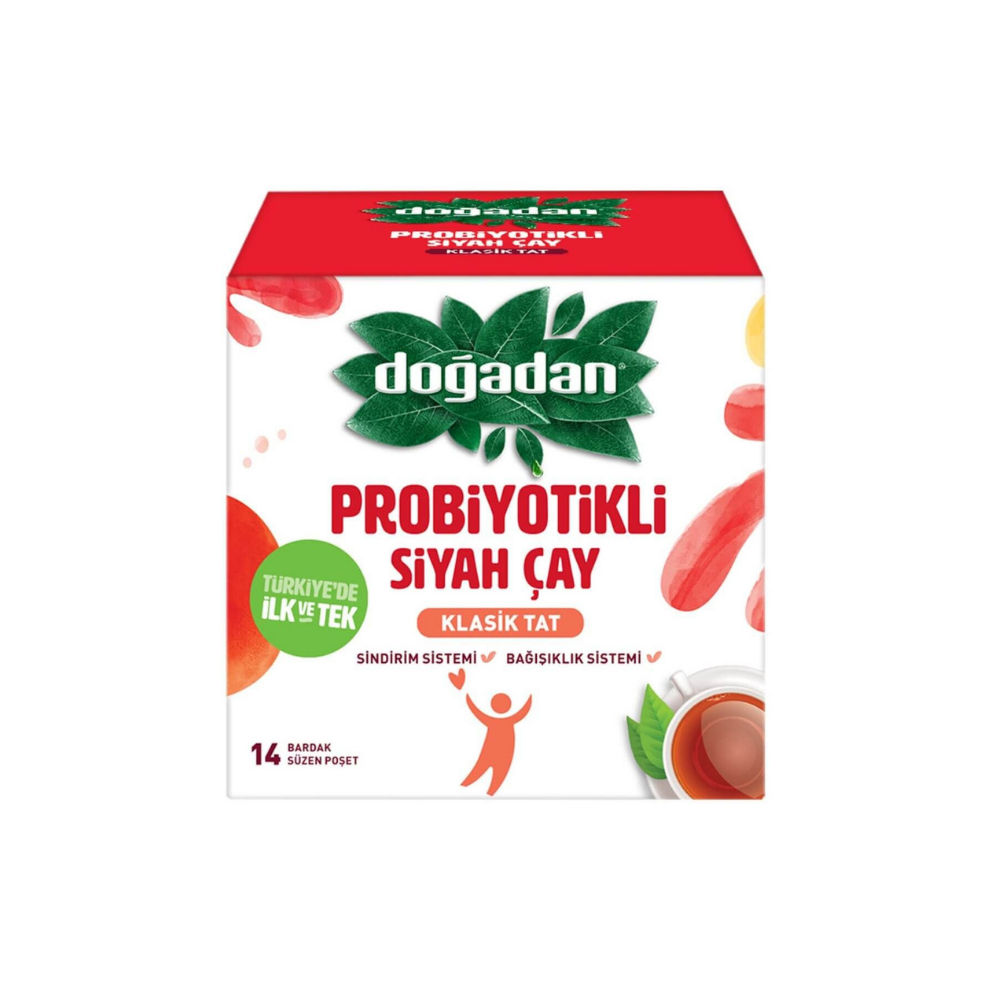 Doğadan Schwarztee-Probiotikum mit Vitamin C – 20er-Packung