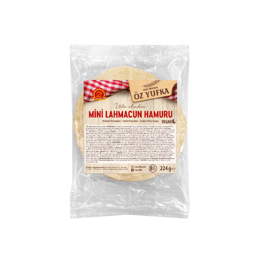 Öz Yufka Haselnuss-Lahmacun-Teig – 220 Gramm (8 Stück)
