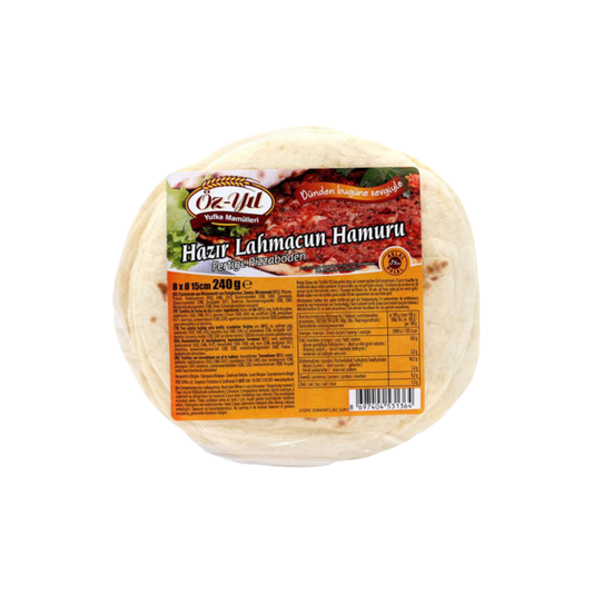 Özyıl Fertig Lahmacun Teig (8 Stück) - 240 gr