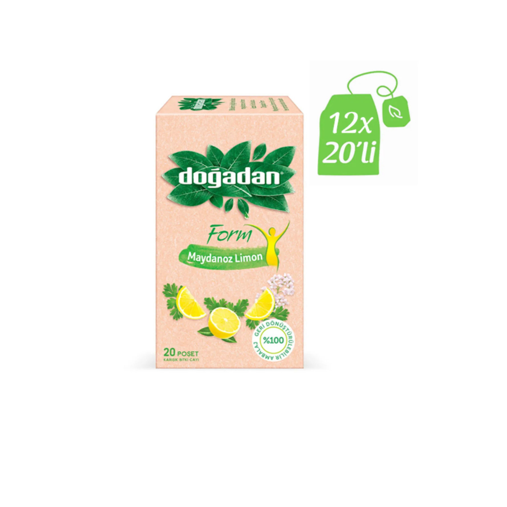 Doğadan Form Maydanozlu Limonlu Karışık Bitki Çayı - 20li Paket