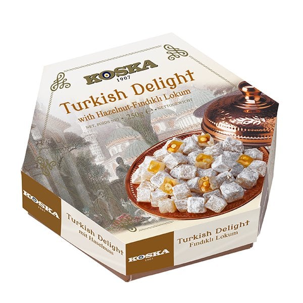 Koska Hazelnut Turkish Delight - 250 Gr