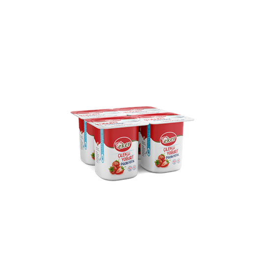 Eker Strawberry Yogurt - 4x100 Grams