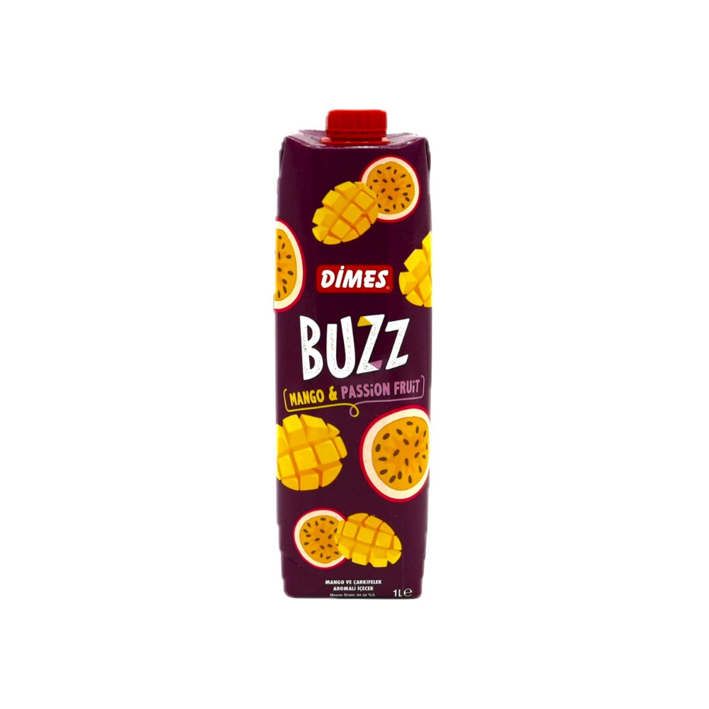 DIMES Buzz Mango and Passion Fruit Juice - 1 Liter