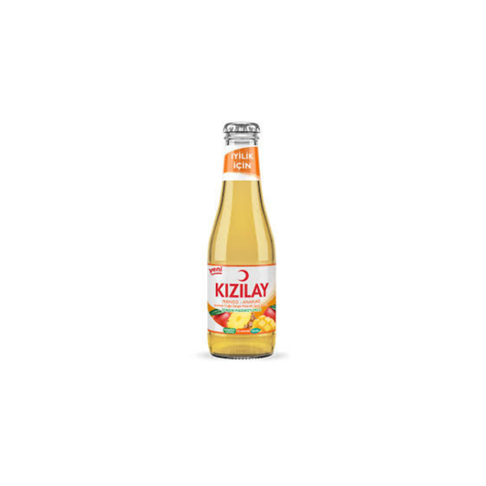 Red Crescent Mineral Water - Flavored Glass Bottle 0.2 L (Mango and Pineapple)