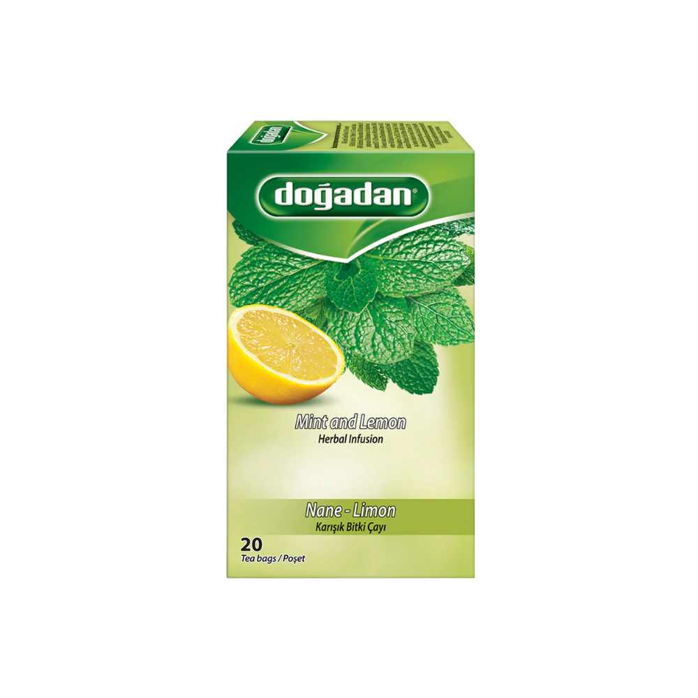 Doğadan Minze-Zitrone-Mischkräutertee – 20er-Packung