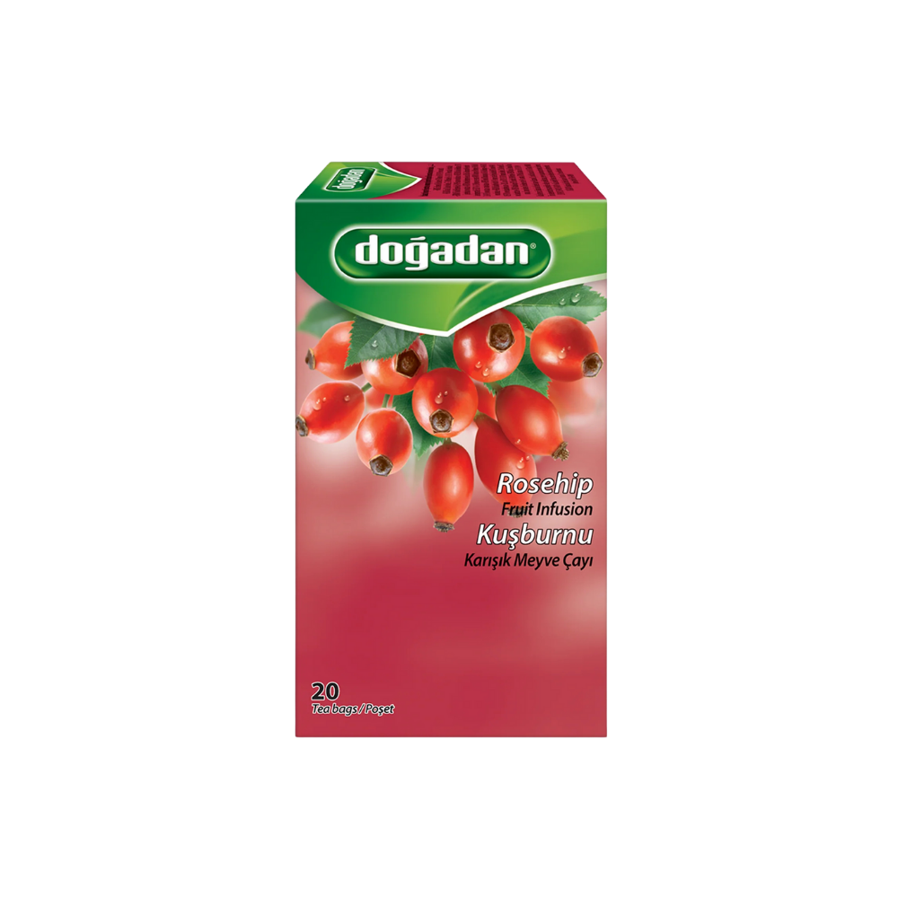 Doğadan Hagebutten-Mischfrüchtetee – 20er-Packung