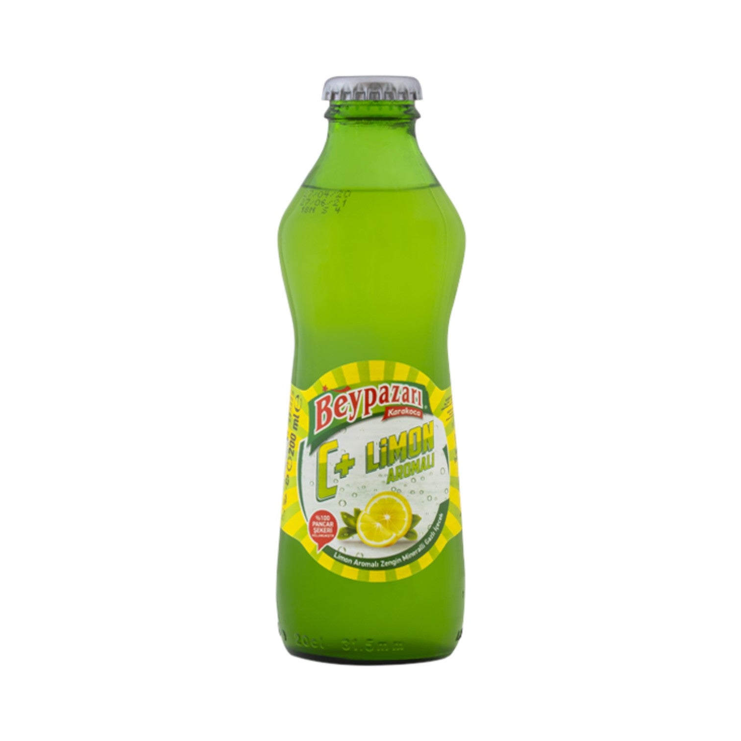 Beypazarı Maden Suyu - Aromalı Cam Şişe 0,2 L (C Vitaminli Limon)