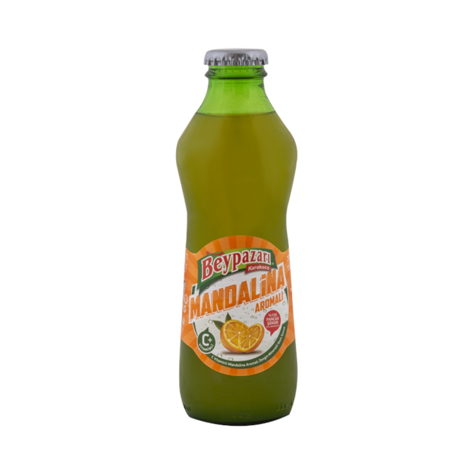 Beypazarı Maden Suyu - Aromalı Cam Şişe 0,2 L (Mandalina)