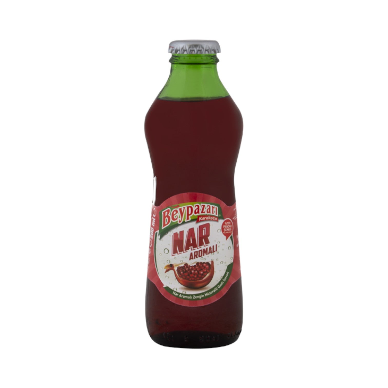 Beypazarı Maden Suyu - Aromalı Cam Şişe 0,2 L (Nar)
