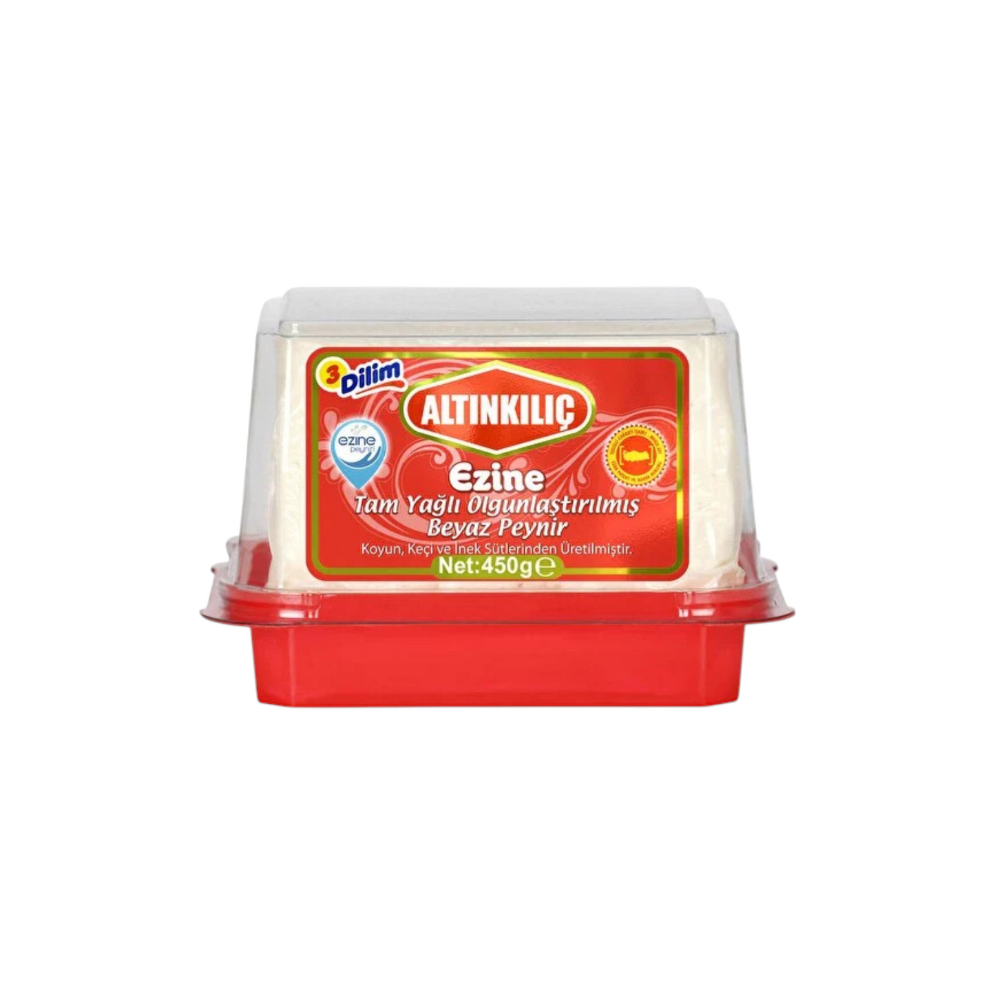 Altınkılıç Ezine Peyniri 3 Dilim %35 Koyun %40 Keçi %25 İnek 450 g