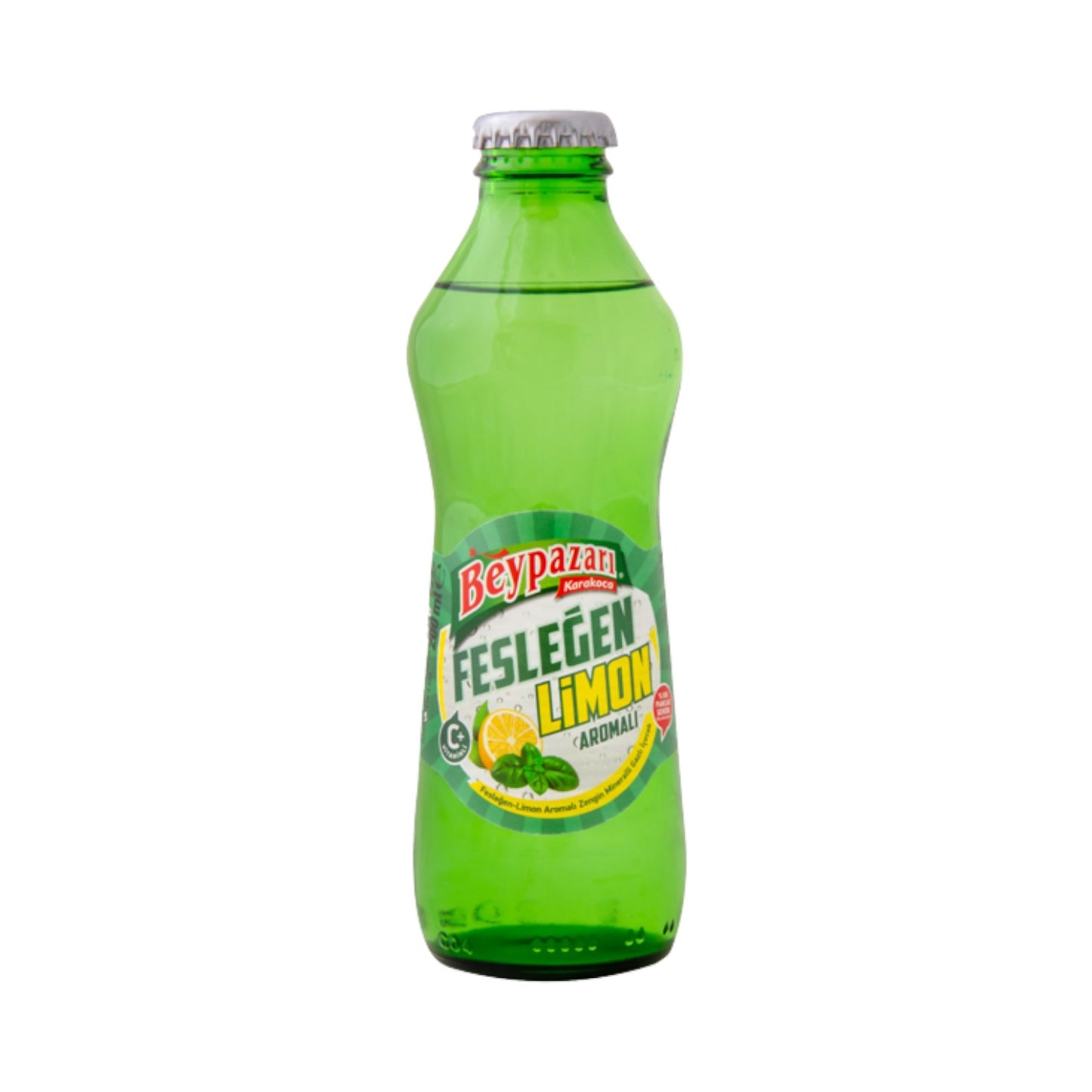 Beypazarı Mineral Water - Flavored Glass Bottle 0.2 L (Basil-Lemon)