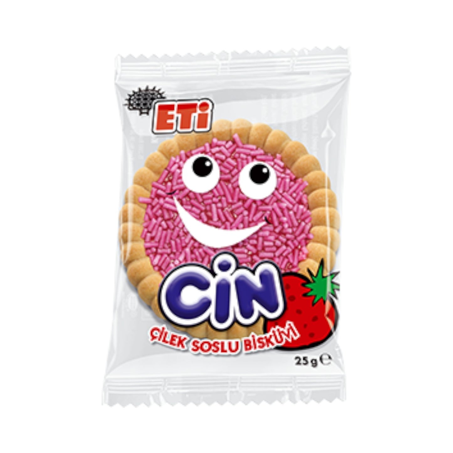 Eti Cin Çilek Soslu Bisküvi 25g