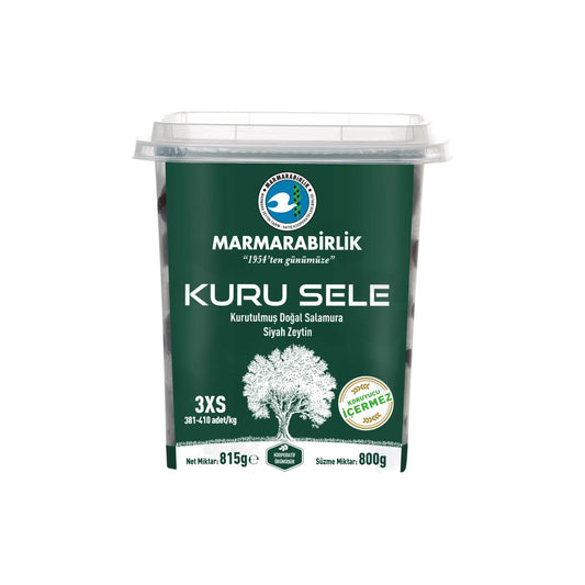 Marmarabirlik Kuru Sele (3XS) Siyah Zeytin 800 g