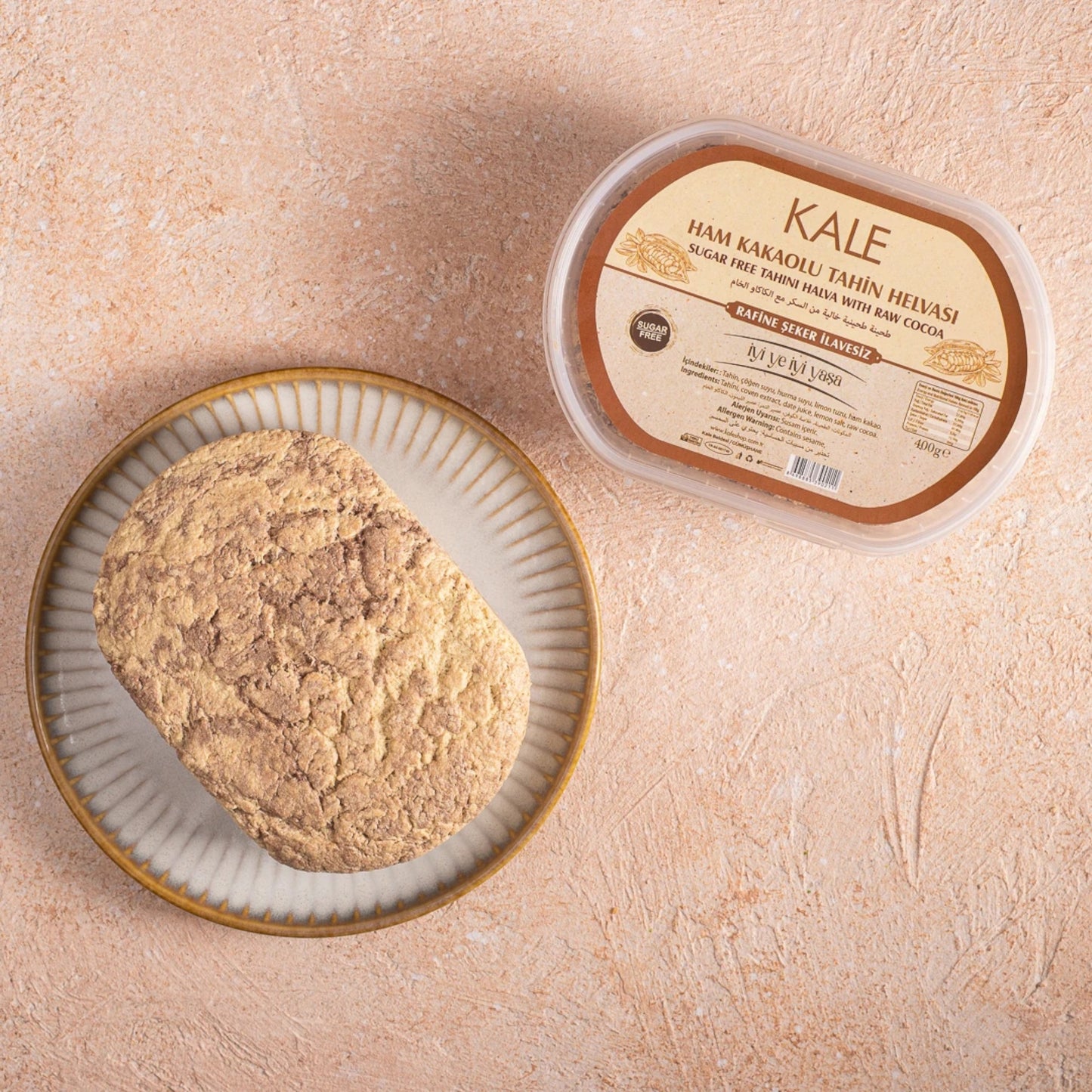 Kale Rafine Şeker İlavesiz Ham Kakaolu Tahin Helvası 400 g