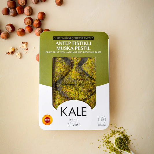 Glutensiz & Rafine Şeker İlavesiz Antep Fıstıklı Muska Tatlısı 230 g