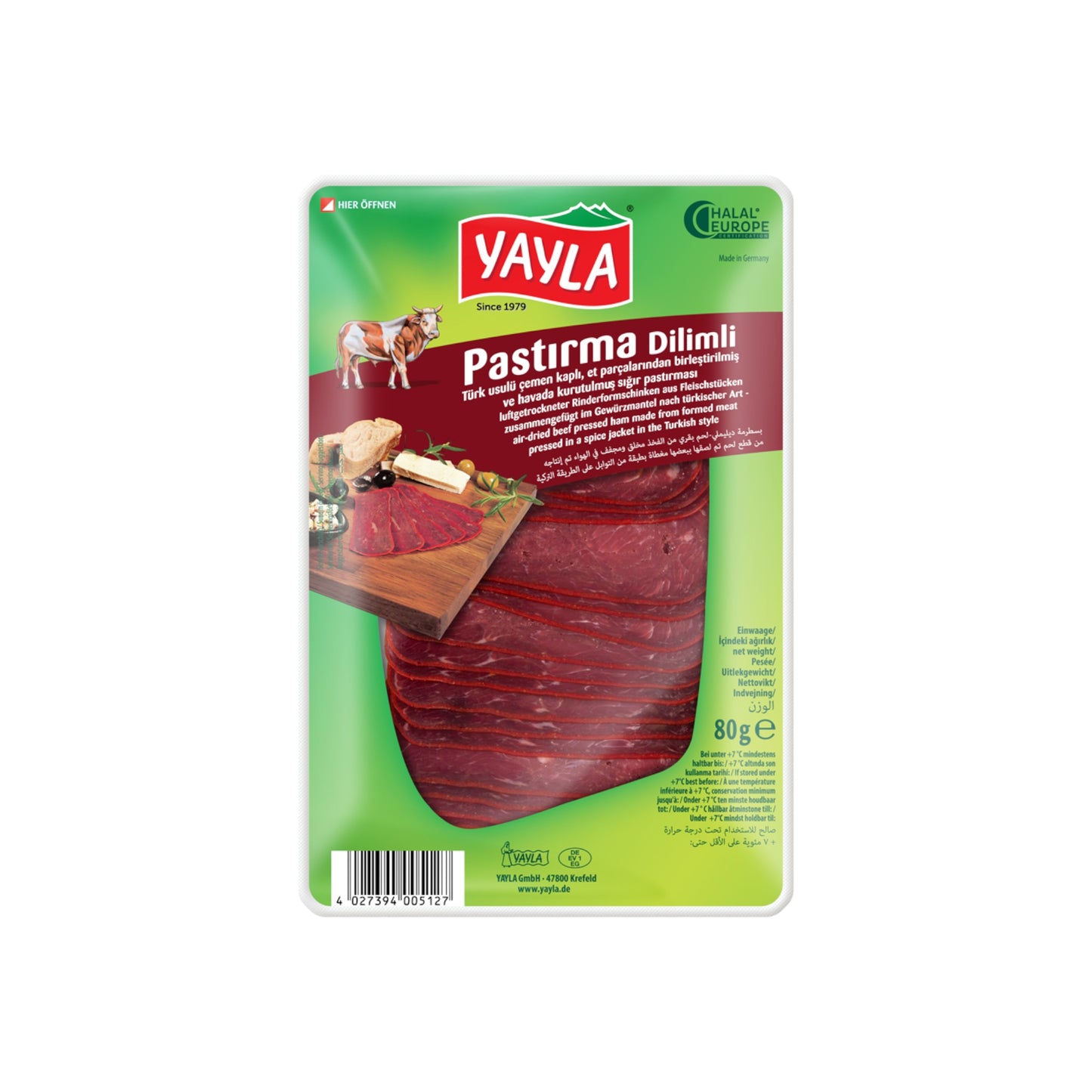 Yayla Dilimli Pastırma 80g