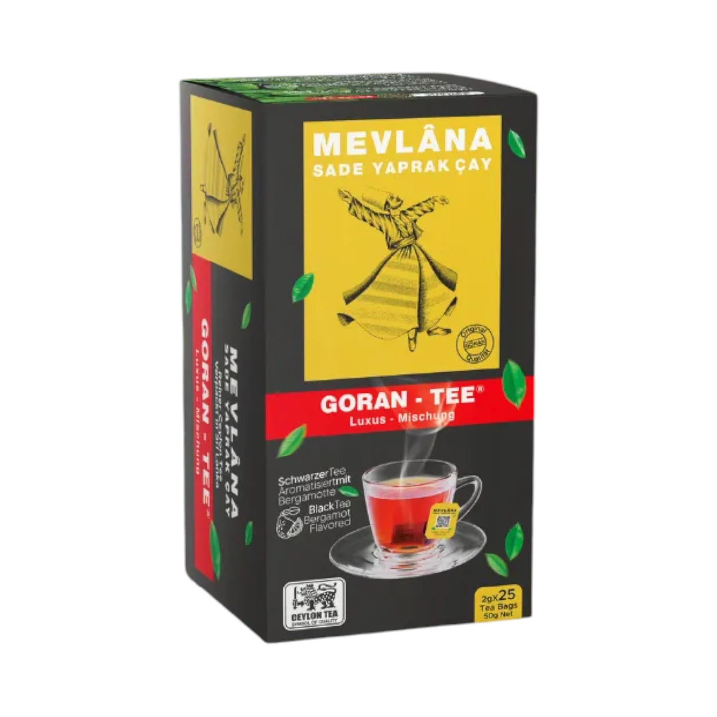 Mevlana Bardak Poşet Siyah Çay 25’li