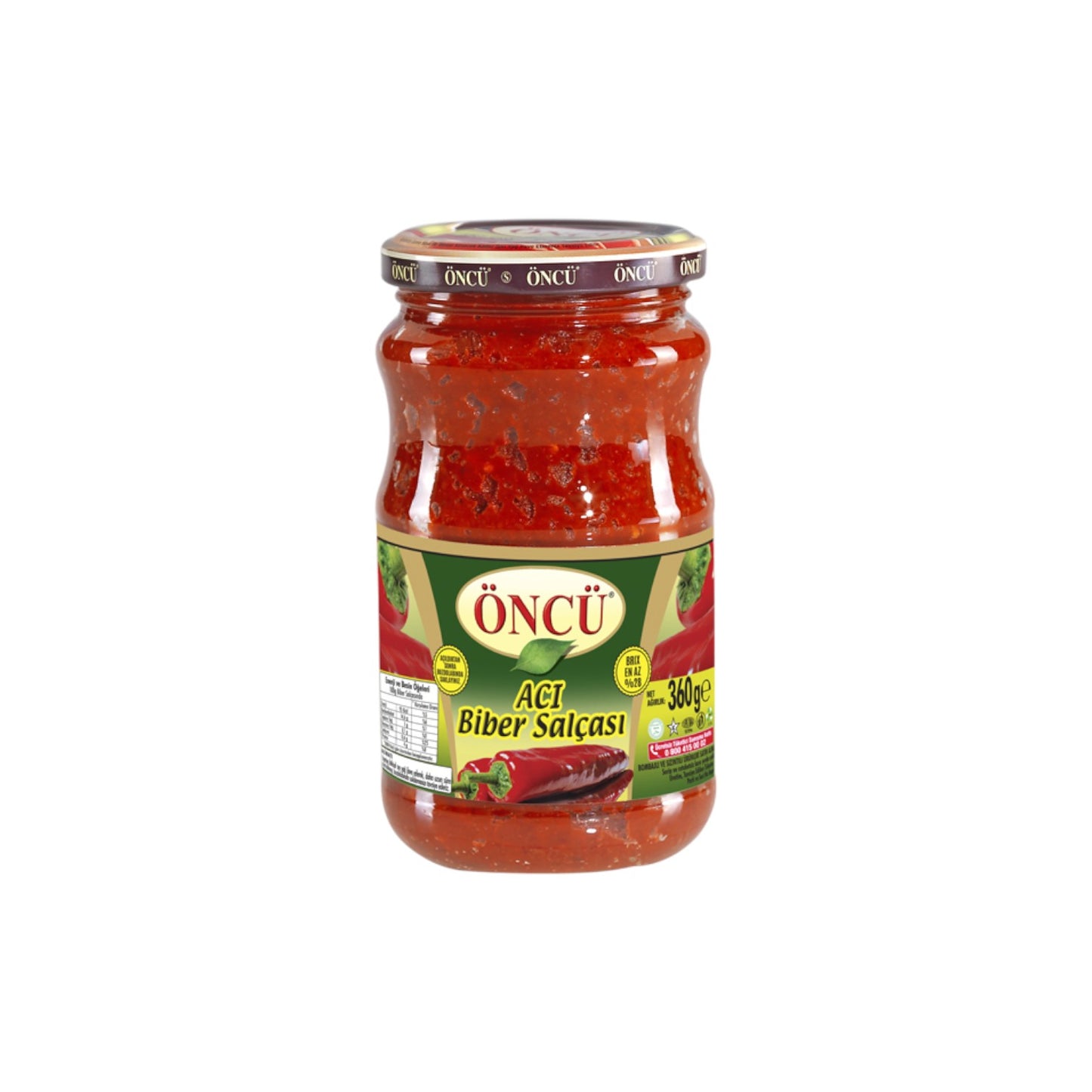 Öncü Scharfe Paprikapaste - 370 gr