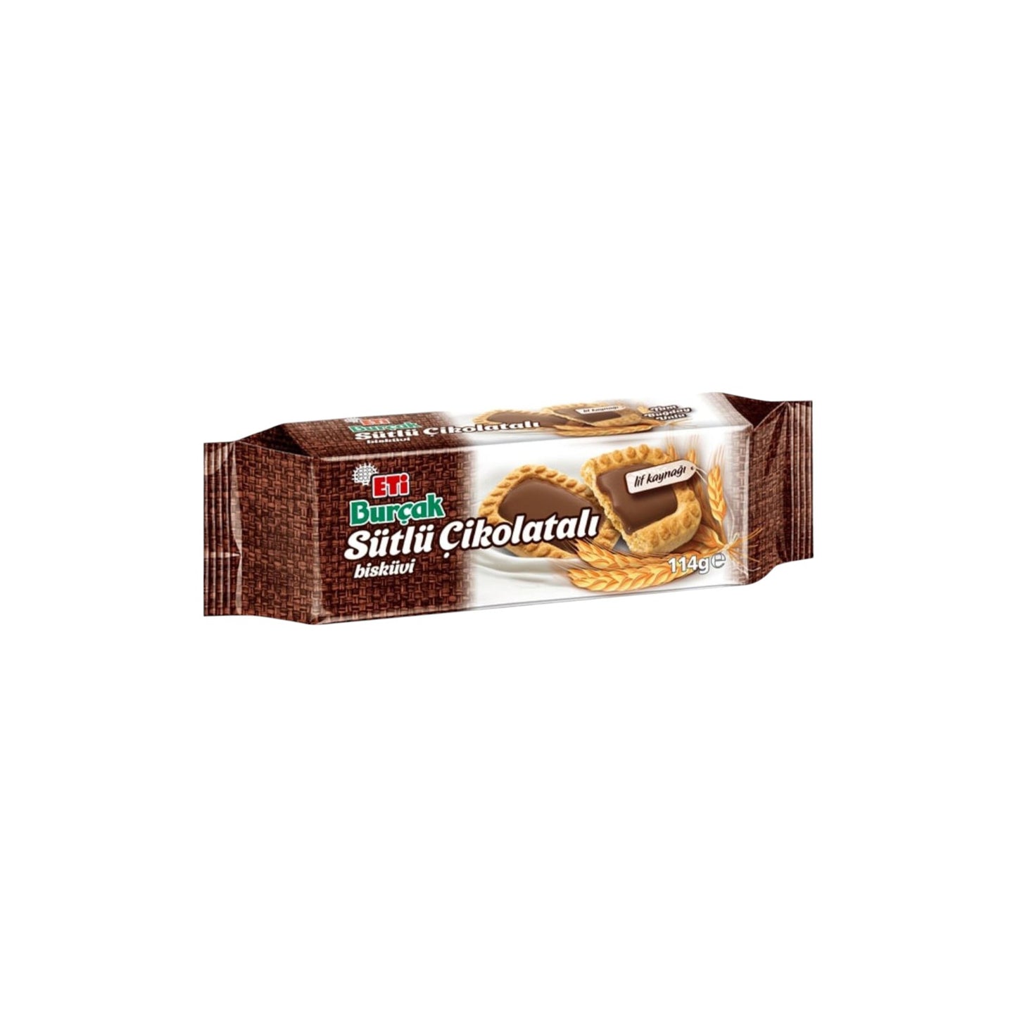 Eti Burçak Sütlü Çikolatalı Bisküvi 114 g