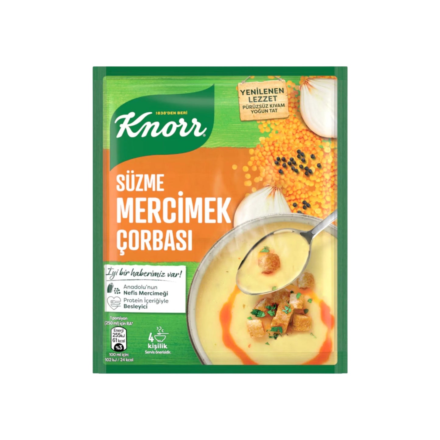 Knorr Süzme Mercimek Çorbası